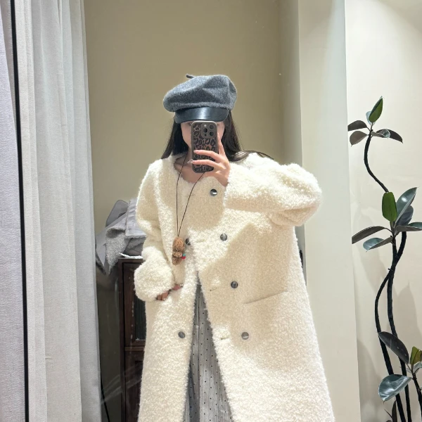 卷毛大衣外套时尚网红