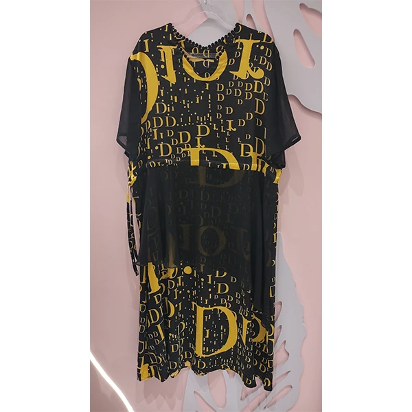 YUFEI/禹菲FJ 72768  菲姐时尚潮流长款连衣裙