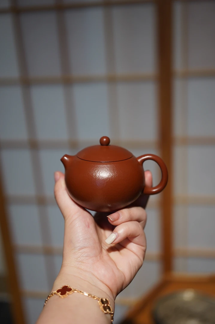 西施壶 容量150cc 大红袍泥 陈奕心手制