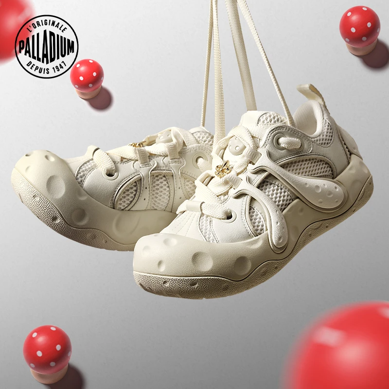 帕拉丁蘑菇鞋冬季男女款休闲鞋时尚潮流低帮复古厚底鞋79403