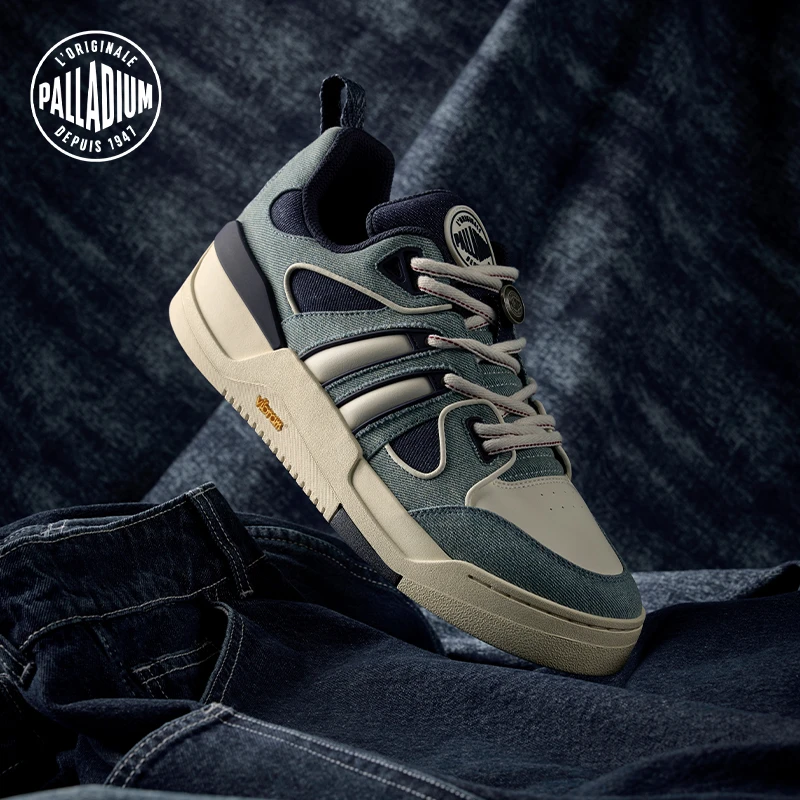 【林书豪联名同款】帕拉丁男女同款牛仔配色复古板鞋99172