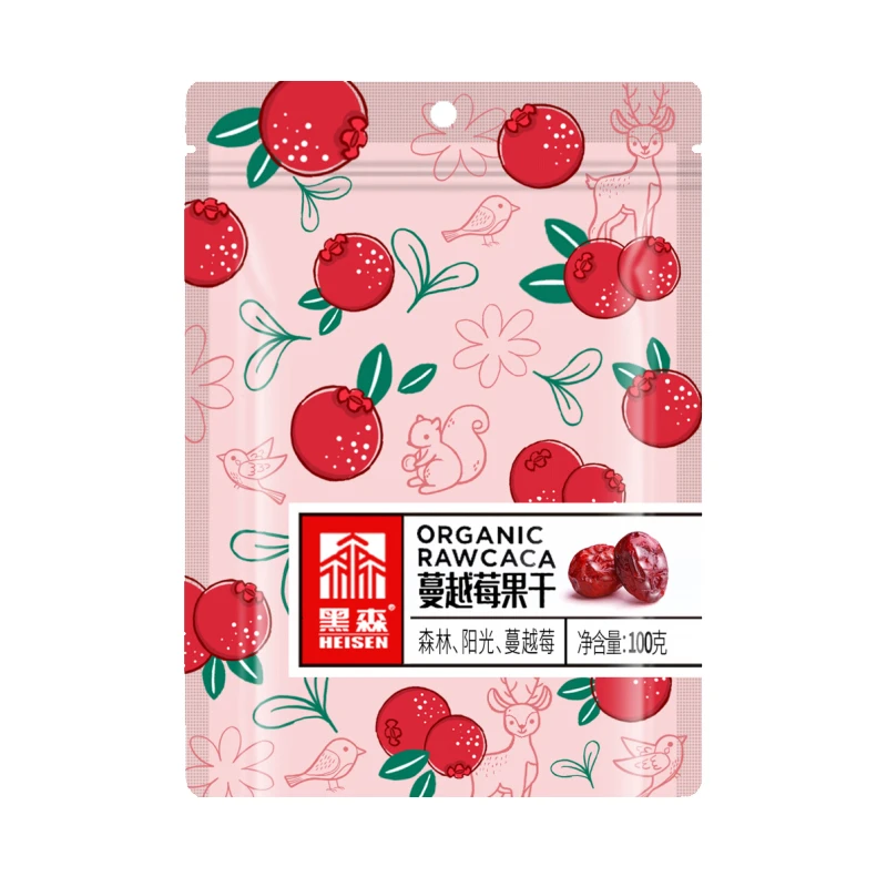 黑森 森林食品黑龙江休闲蜜饯果脯干浆果蔓越莓零食开袋即食100g