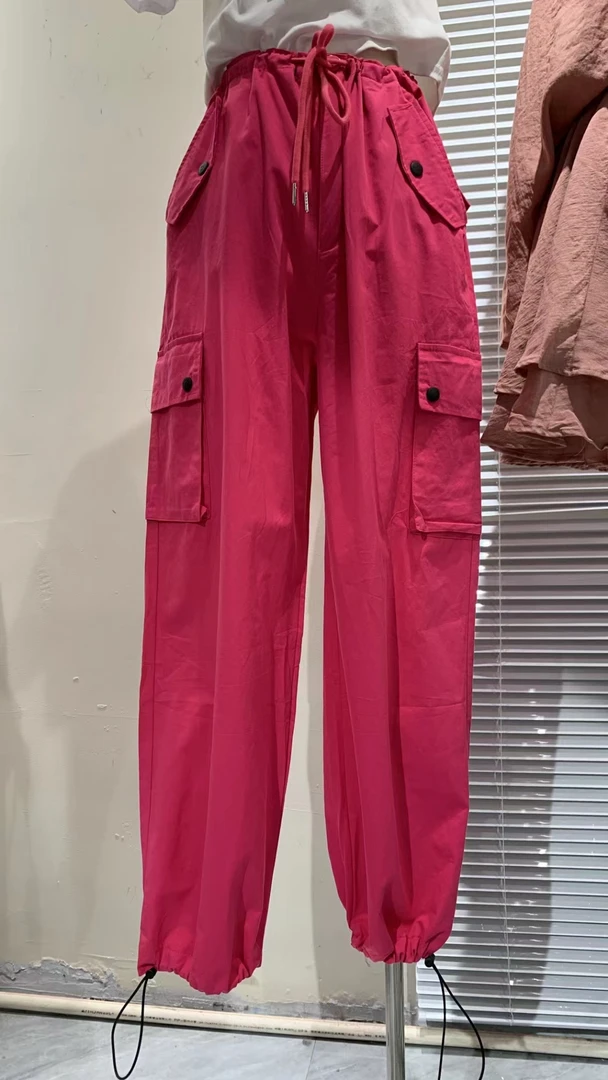 新款工装裤按主播说的拍