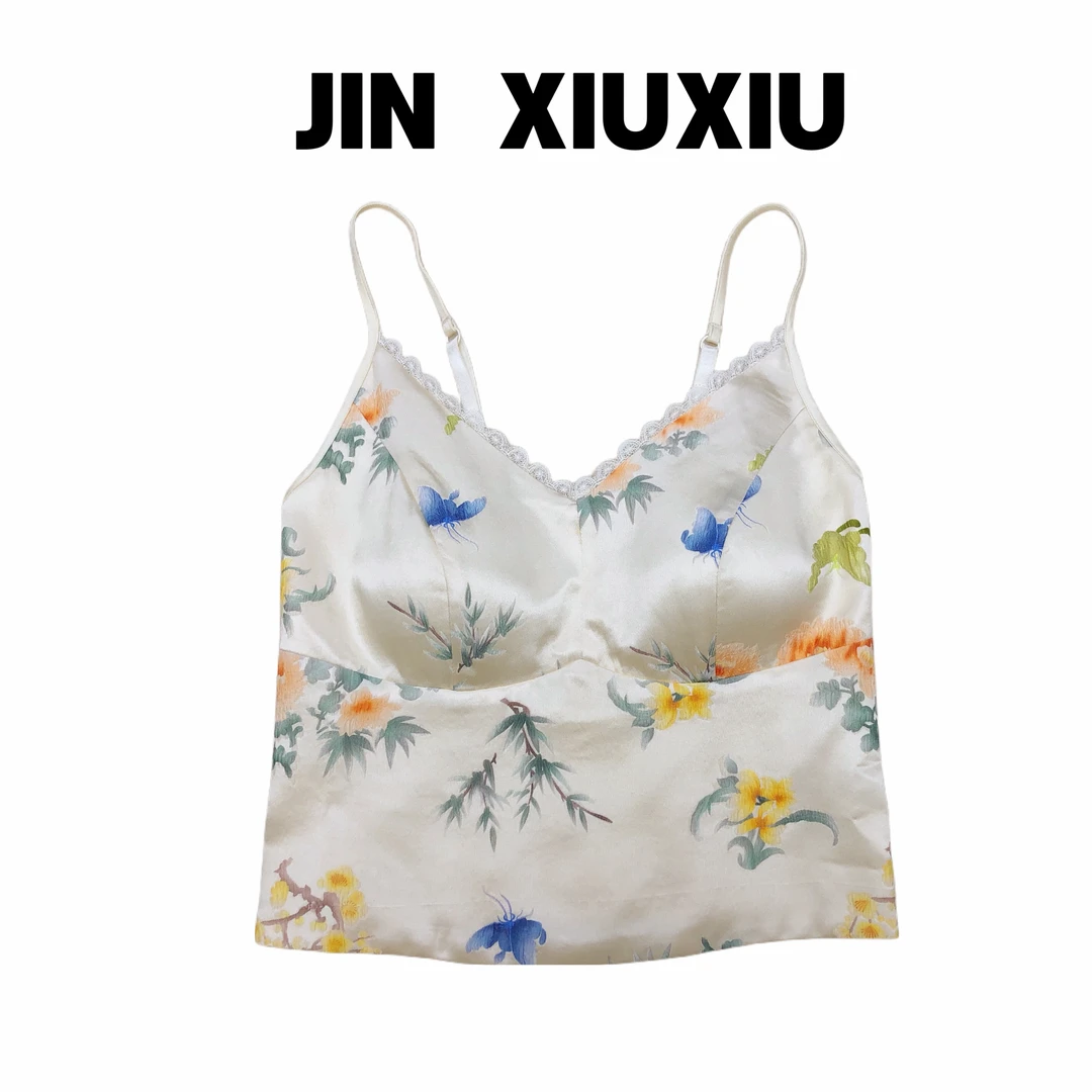 【金秀秀】【深圳高端货】549新款蕾丝边吊带背心