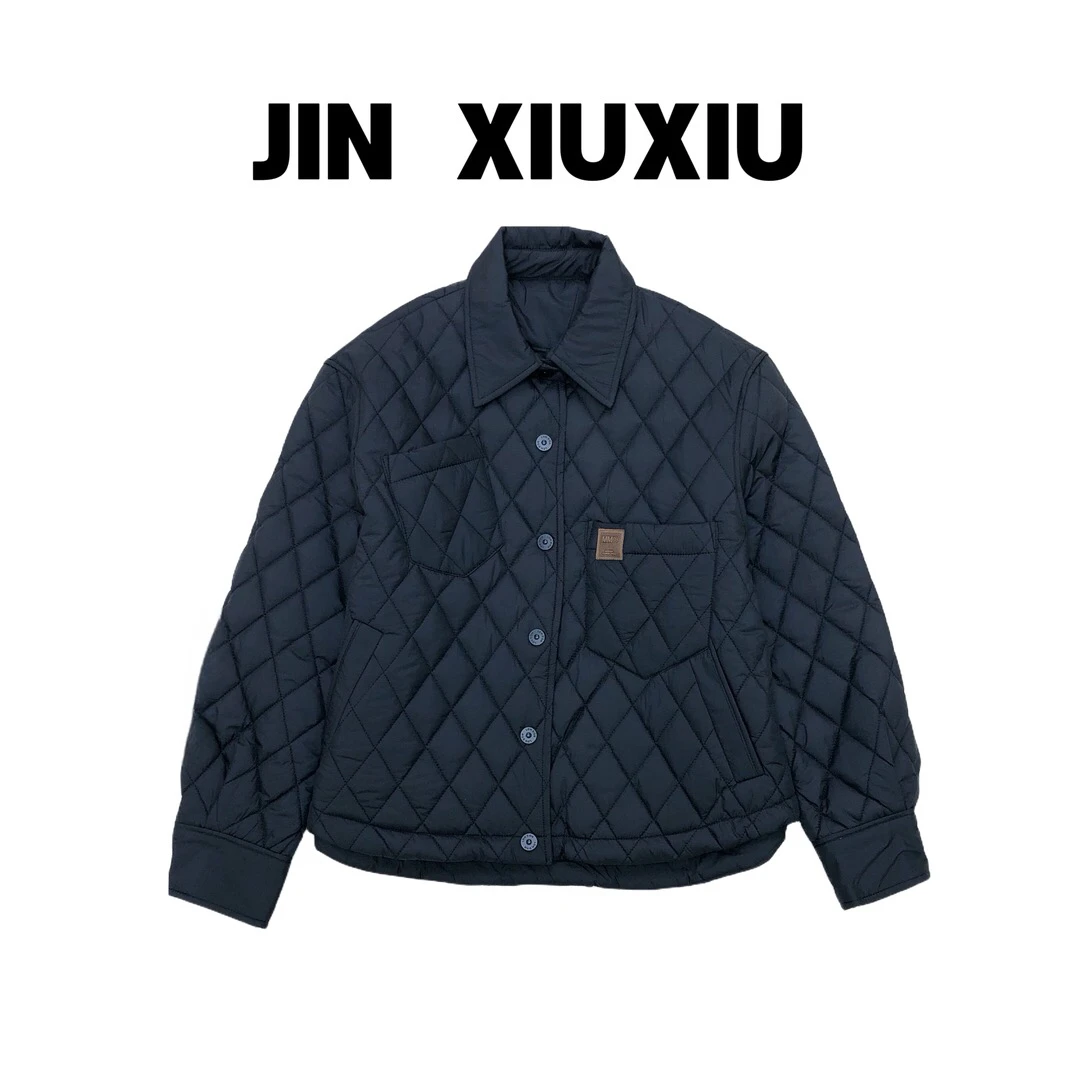 【金秀秀】339韩国东大门新款Polo领棉服外套