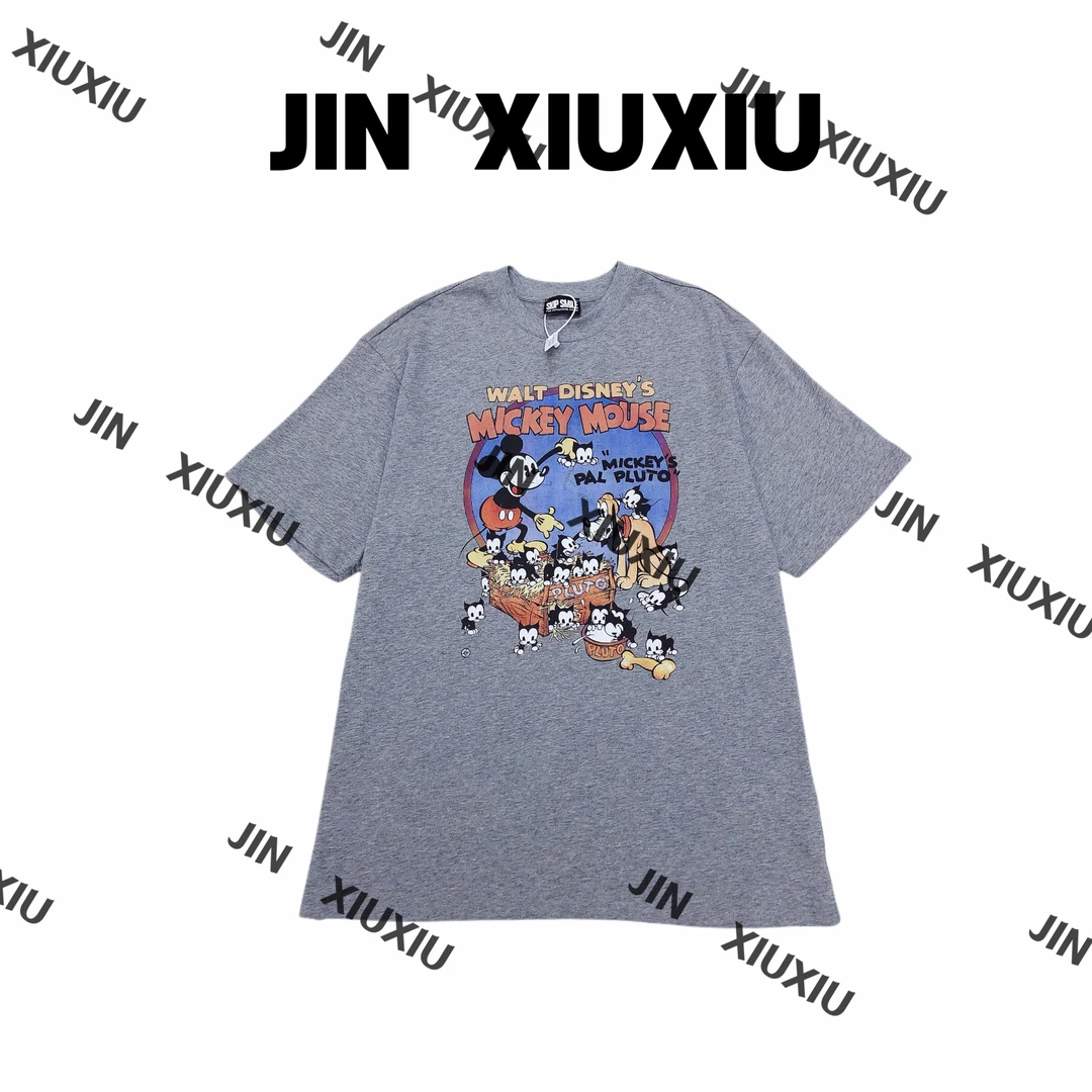 【金秀秀】【米奇】【深圳出品】745气质卡通图案印花短袖T恤