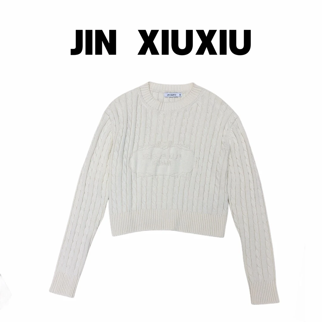【金秀秀】1464韩国东大门新款圆领套头针织衫