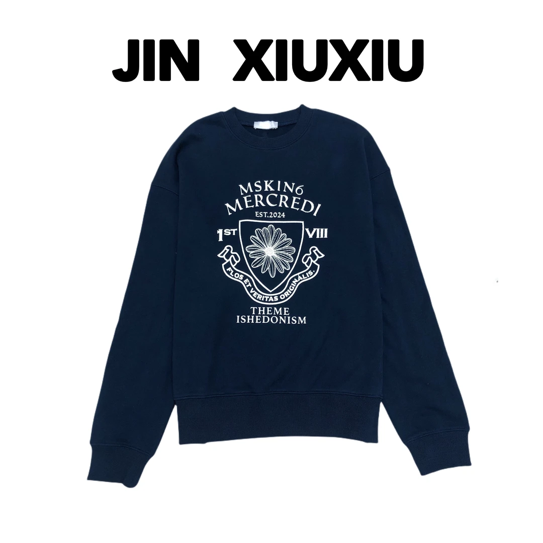 【金秀秀】【深圳出品】355小雏菊圆领套头卫衣