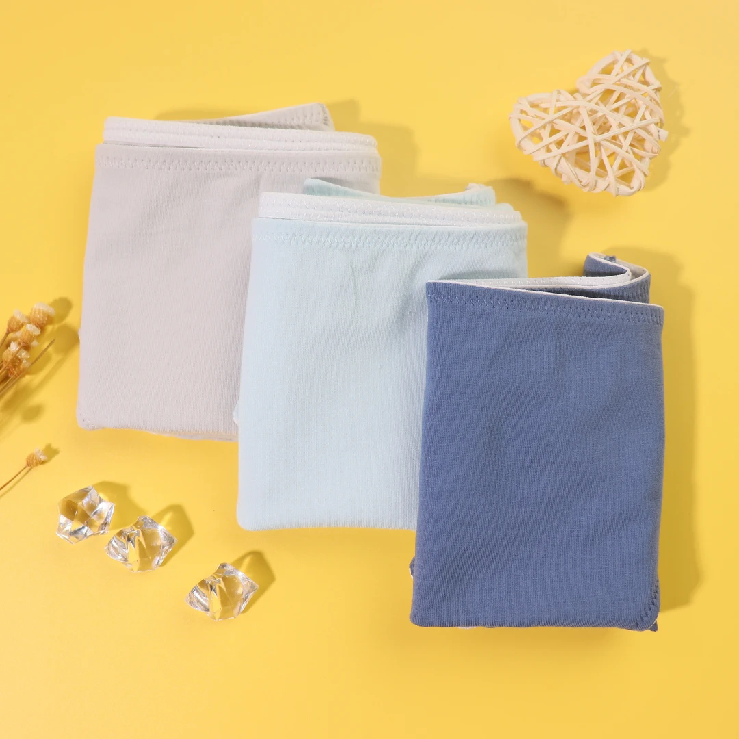 1801-1900 高货 三条装舒适无痕中腰透气薄女士少女内裤学生