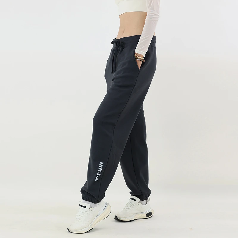 OULLA【果果专属】秋冬保暖男女同款运动玩咖加长健身弹力束脚裤