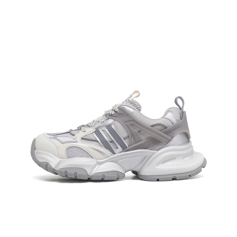 [大美专属]小众复古擦色运动鞋冬季新款厚底百搭巴黎老爹鞋潮E34