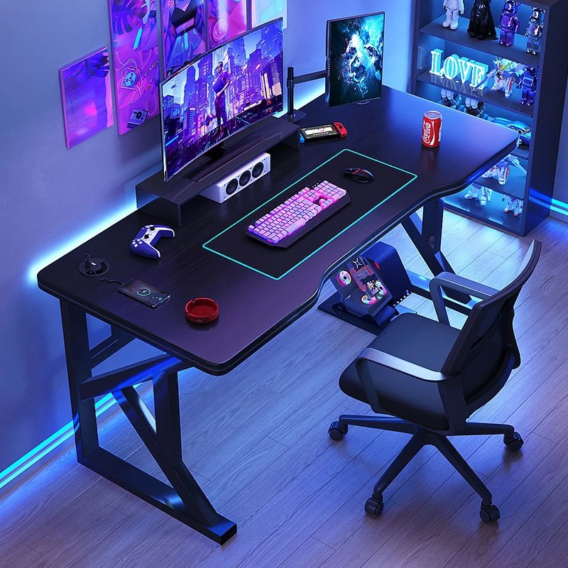 台式电脑桌家用简约电竞桌卧室桌子工作台桌椅写字台办公桌学习桌