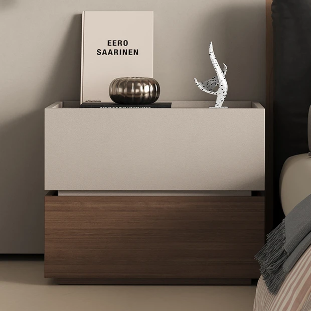 实木床头柜简约现代小柜子2024新款轻奢高级感卧室小型收纳床边柜