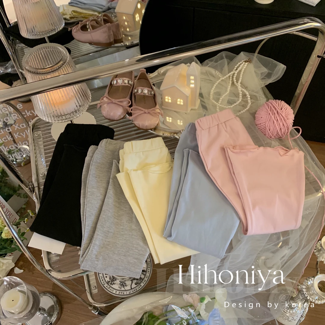 xian【4.0喇叭裤】二Hihoniya~2024夏款木耳边儿童多色薄款喇叭裤