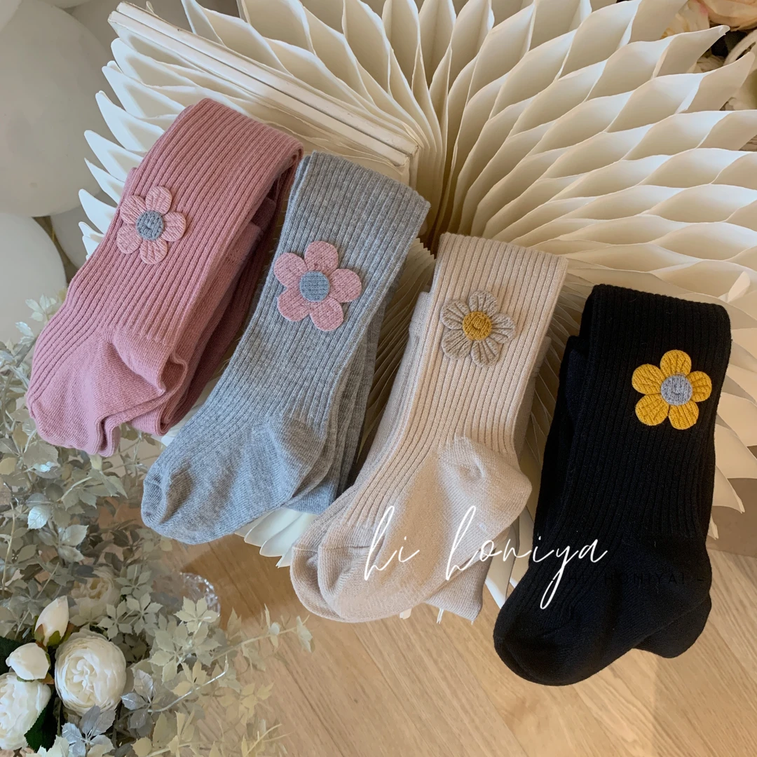 【xian】Hihoniya~2023新品宝宝款花朵高弹力连裤袜