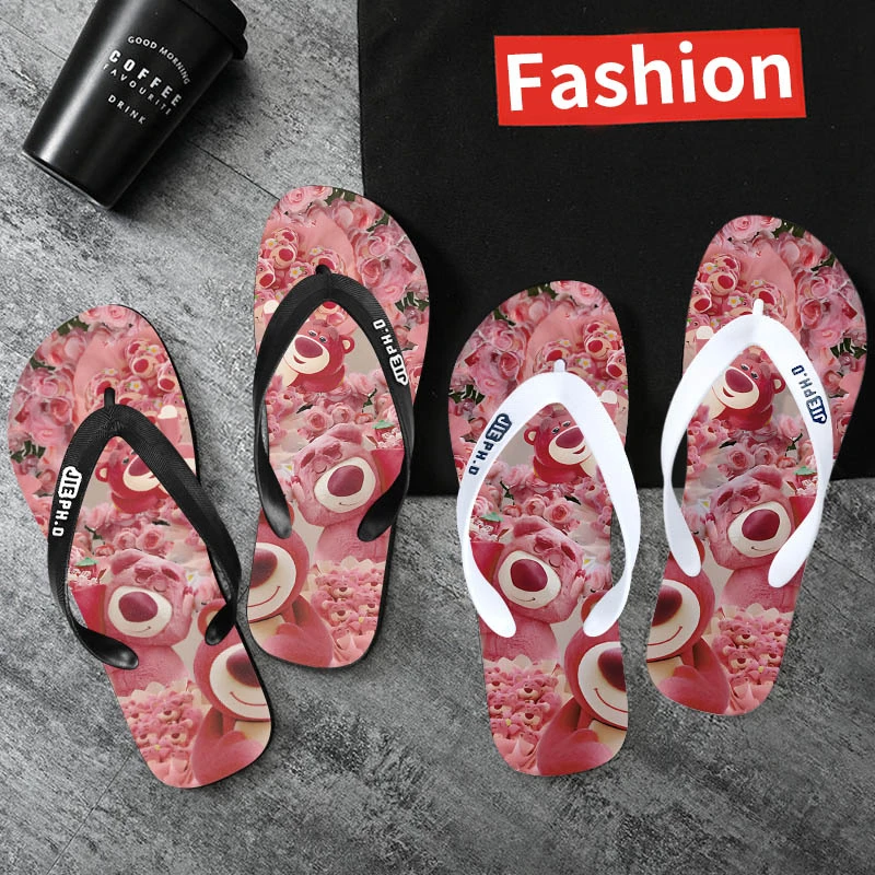 夏季潮流凉拖鞋耐磨软底休闲情侣防滑个性卡通人字拖浴室平底学生