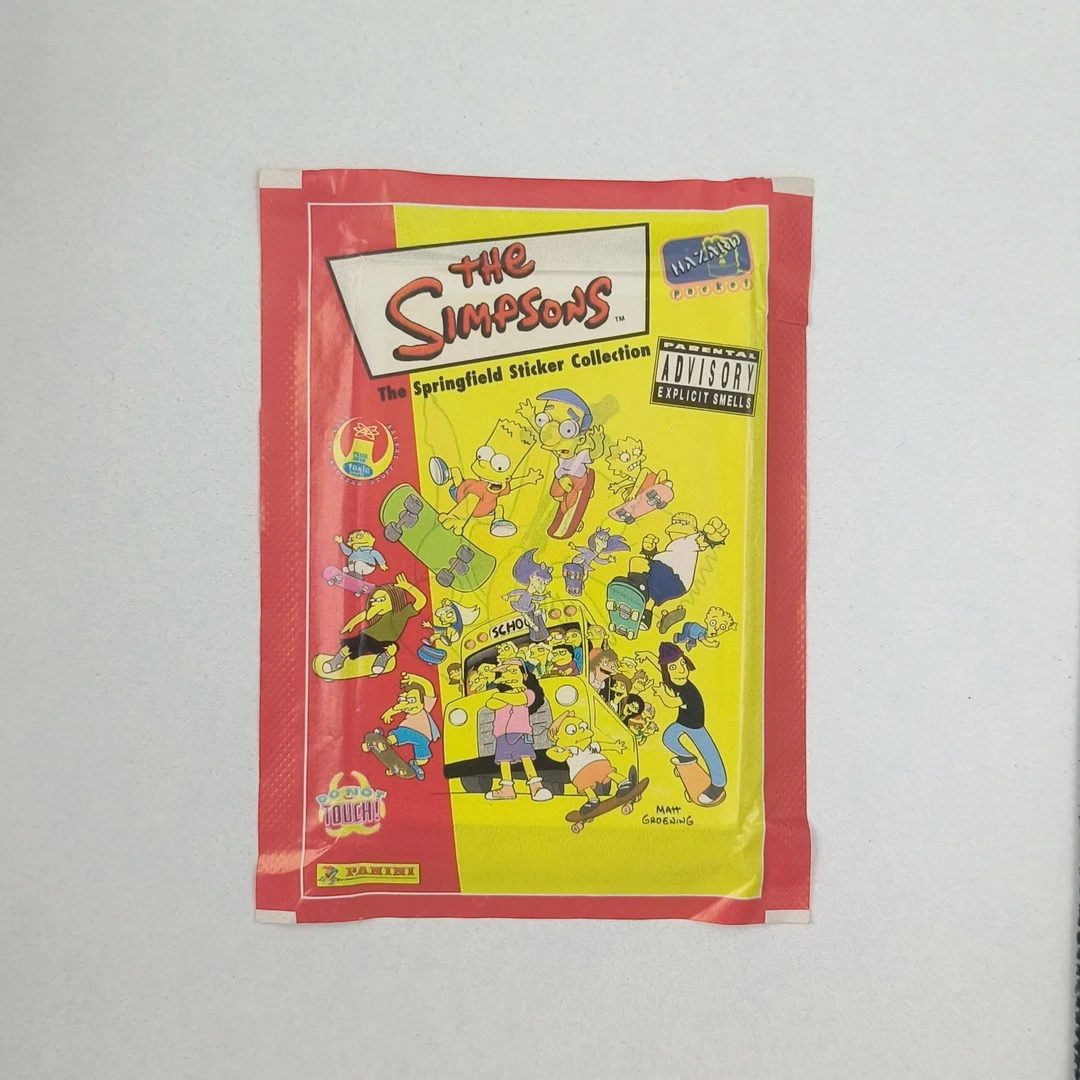 帕尼尼panini辛普森一家大比例贴纸一包五张概率出闪（默认代拆）