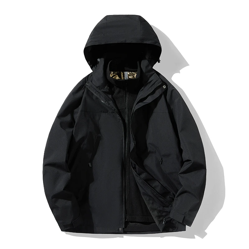 冲锋衣男三合一可拆卸加绒加厚防风防水外套女