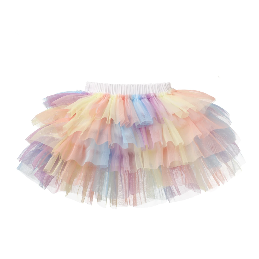 彩虹花苞裤女童款时尚洋气夏款彩虹花苞裤