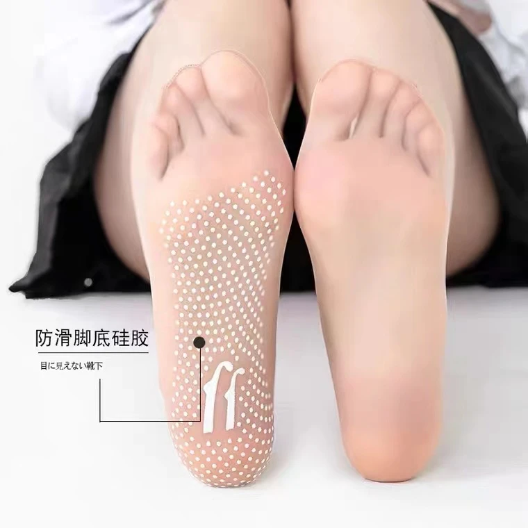 丝袜女夏袜子女短袜夏季薄款水晶丝防滑中筒袜防勾丝女袜春夏吸汗
