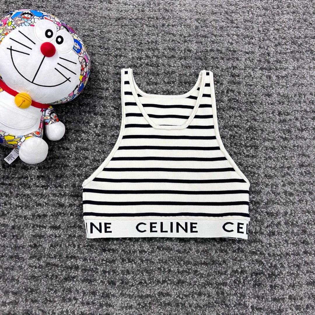 CELINE 赛琳 黑白条纹吊带 尺码/M 成色/新同 YH10013