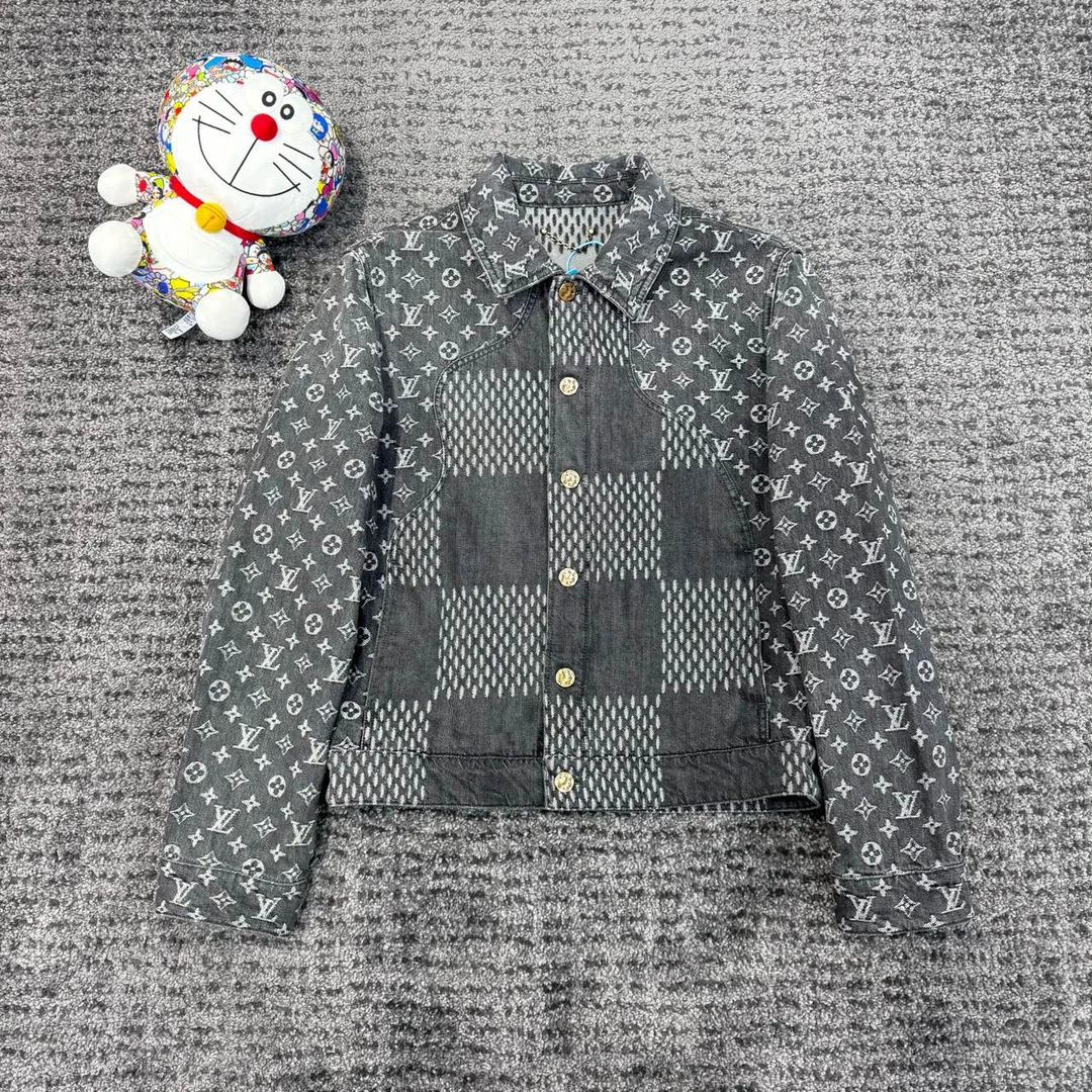 LV NIGO 初代黑色牛仔外套 尺码/44 成色/98 HZ6843