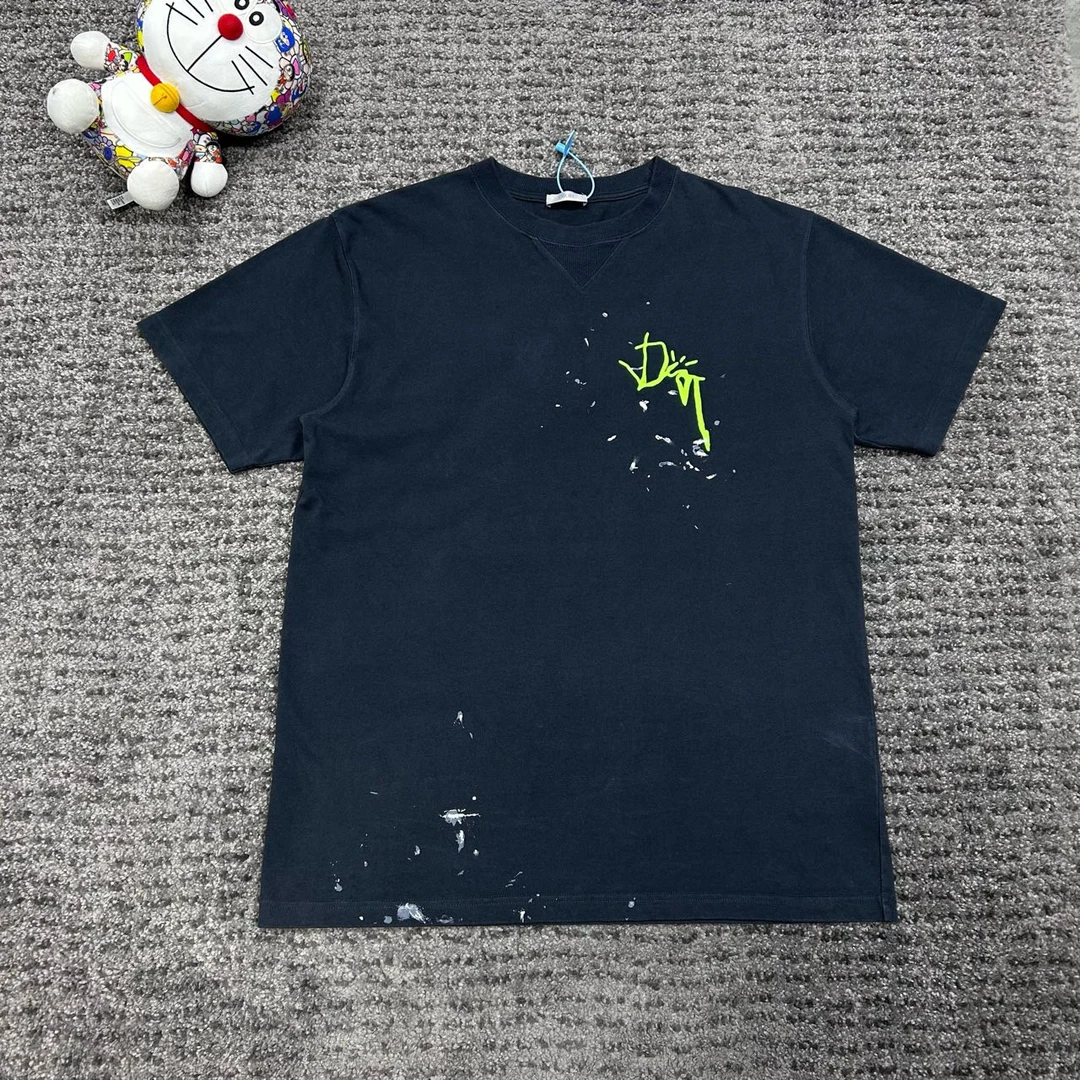 DIOR TS 联名款 泼墨短袖 尺码/L 成色/99 HZ5543