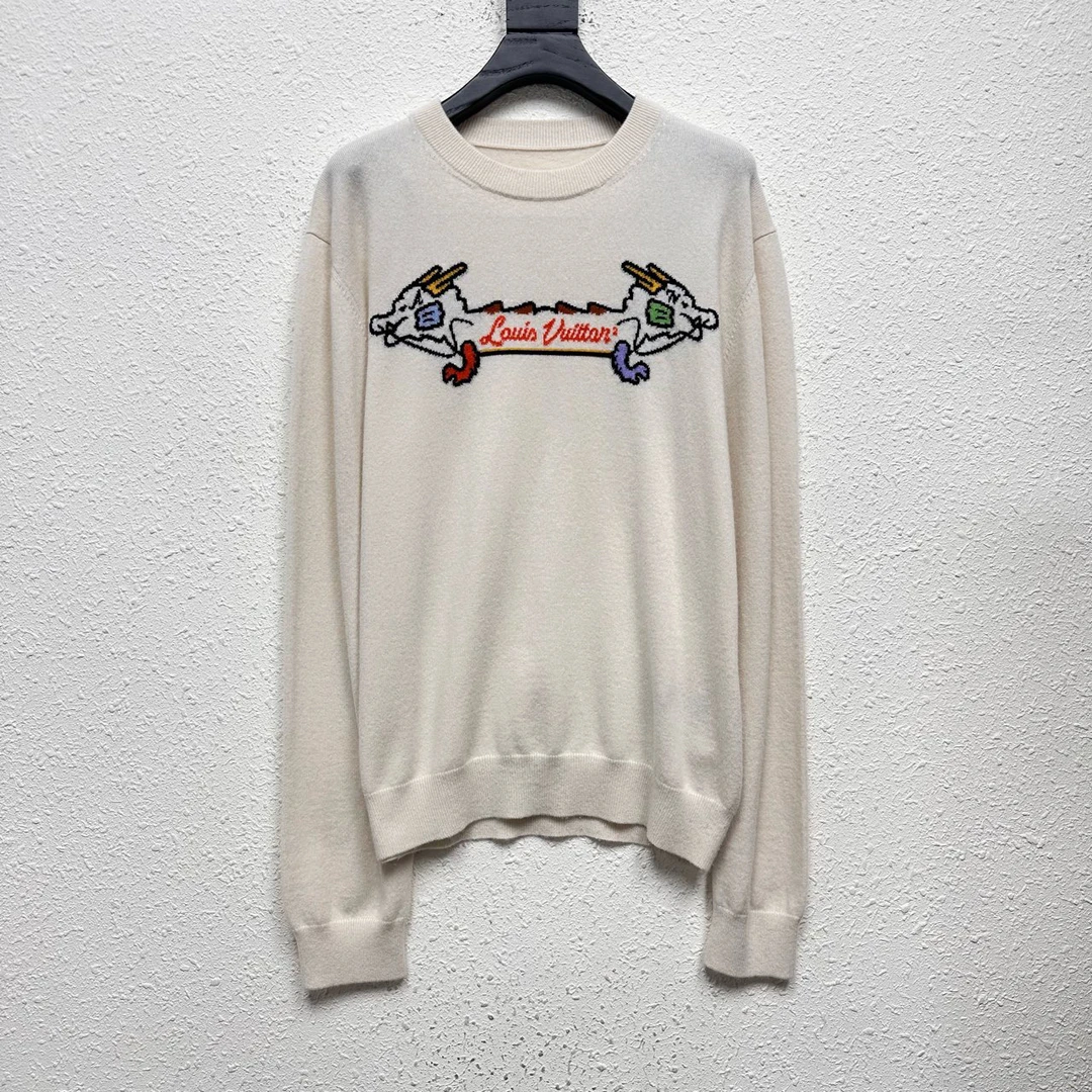 Louis Vuitton Lv Nigo联名 羊绒毛衣 尺码/XL 成色/99 DY7977
