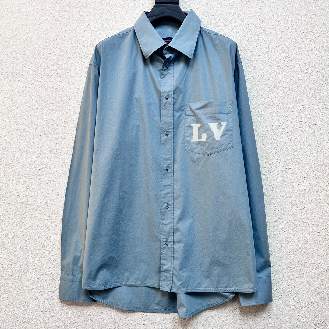 LOUIS VUITTON LV 23FW 新款LOGO衬衫 尺码/L 成色/全新 YH10243