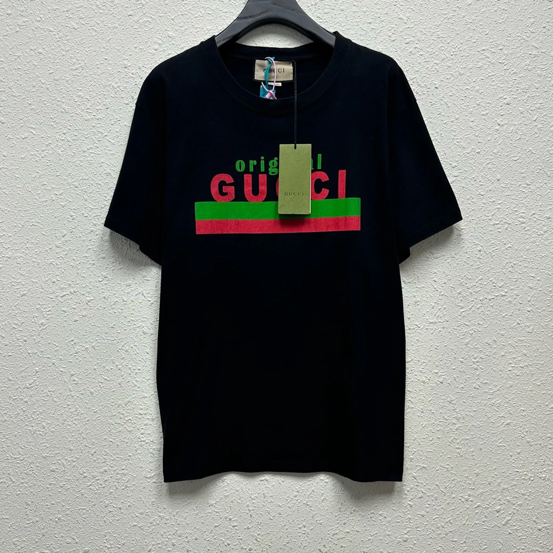 GUCCI 红绿条纹印花短袖 尺码/XS 成色/全新带吊带得物扣 XJ0124