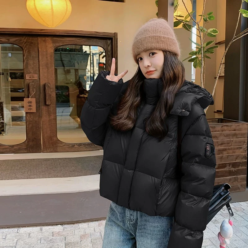 新疆包邮“摩登时代”8896#赔钱清货no退衣长55 短款连帽棉服