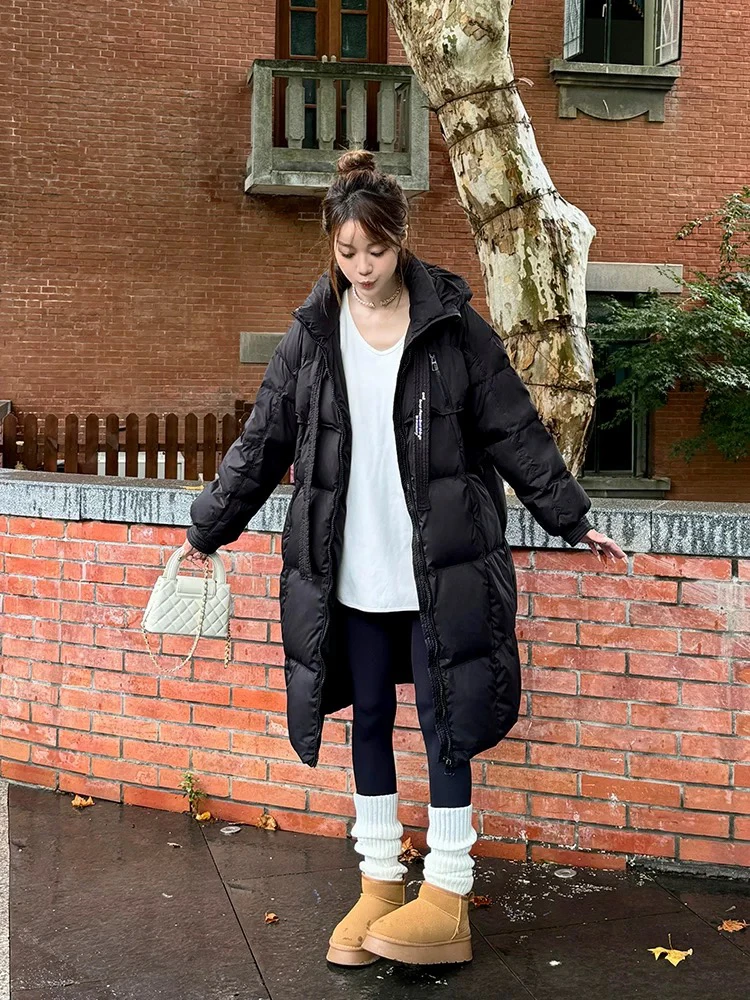 新疆包邮“叛逆甜心”8808#长款棉服（衣长106）