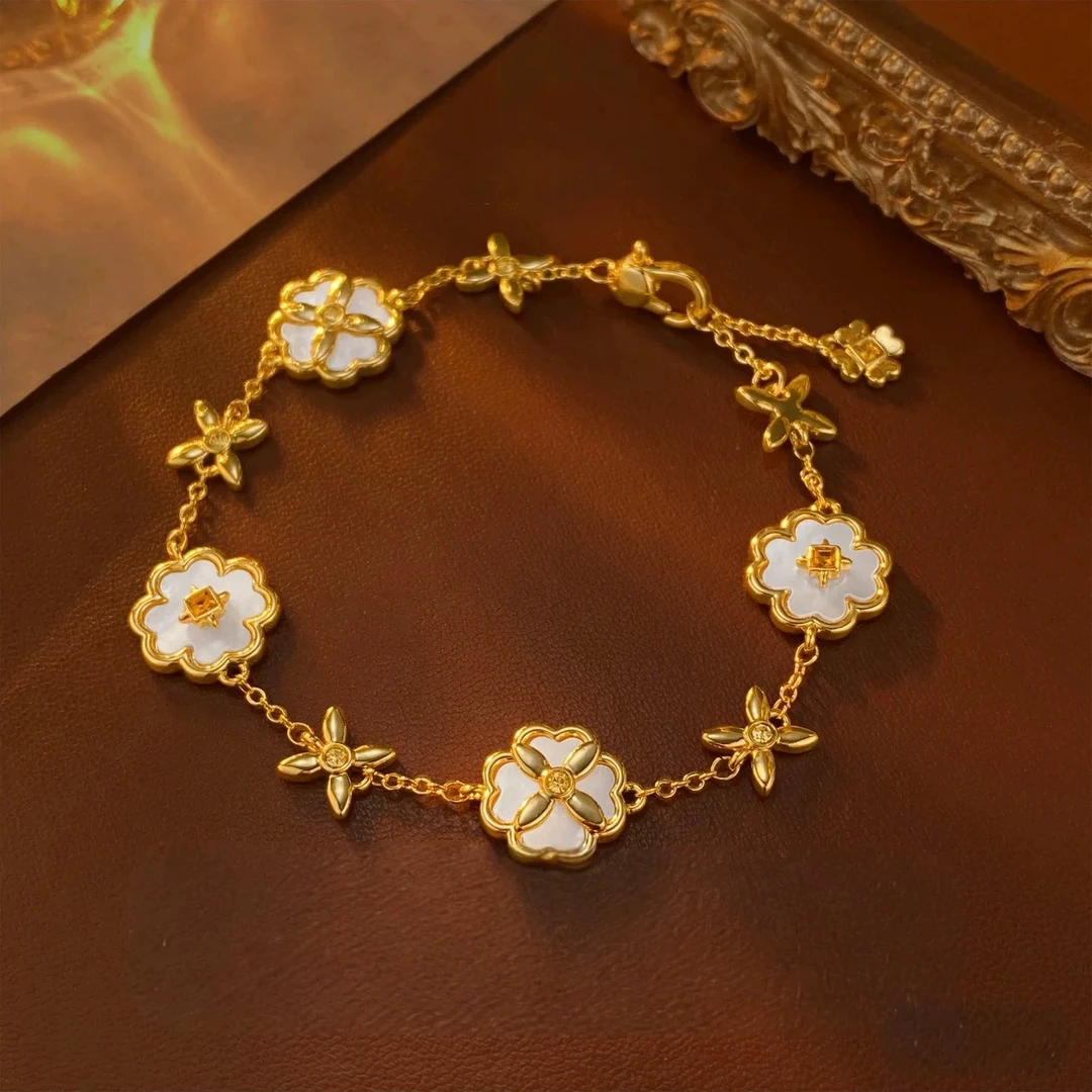 合金手链 新疆包邮-T204#四花手链