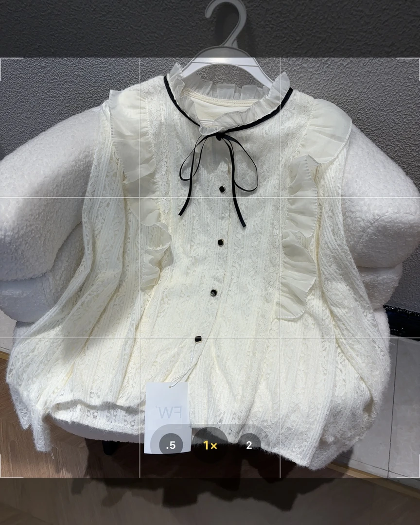 新疆包邮“赫拉小姐”1115#加绒蕾丝小衫（衣长57）