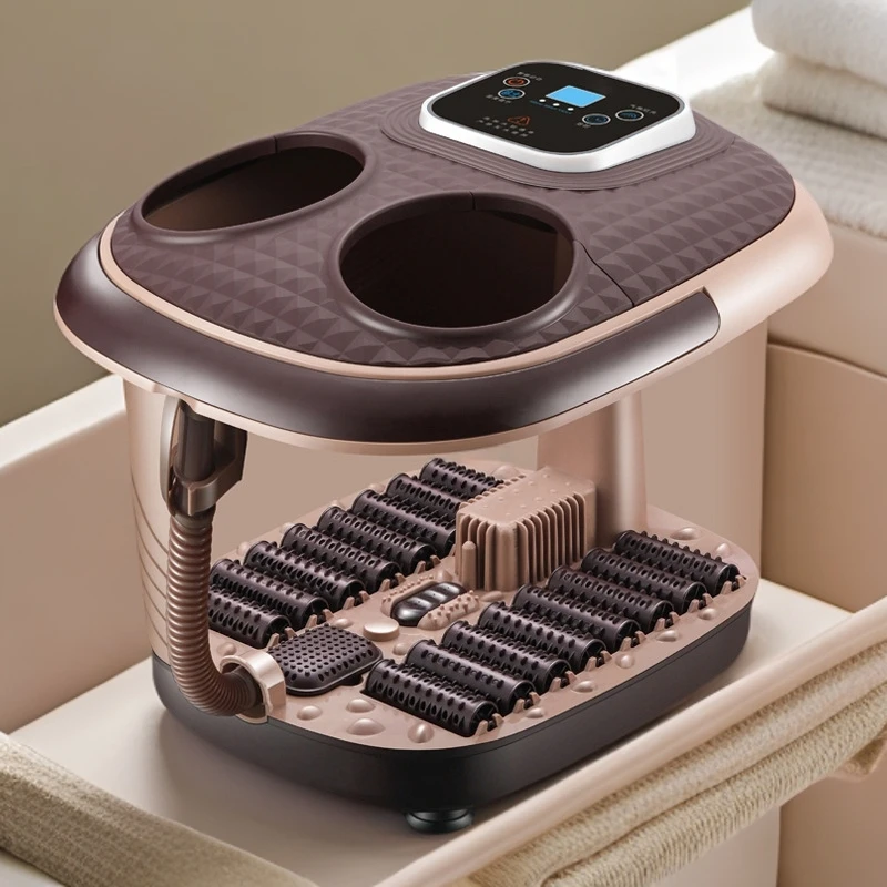 熏蒸足浴盆气泡全自动电动加热恒温家用洗脚盆足疗按摩器泡脚桶深