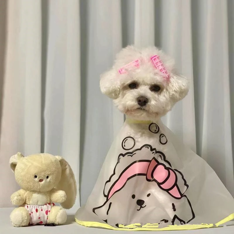 宠物洗澡清洁宠物狗狗猫咪清洁泪痕理发斗篷布罩宠物用品