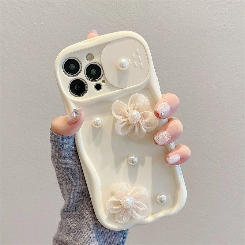 推拉窗蕾丝花朵iPhone14promax苹果13pro手机壳11全包14pro/12pro
