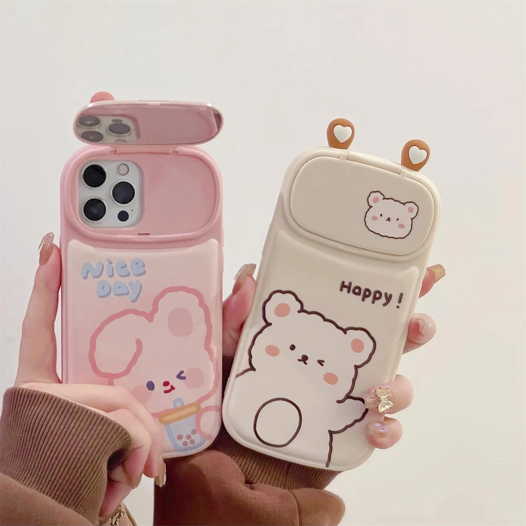 高颜值镜子适用iPhone14PRO苹果13promax手机壳11/xs硅胶xr女款12