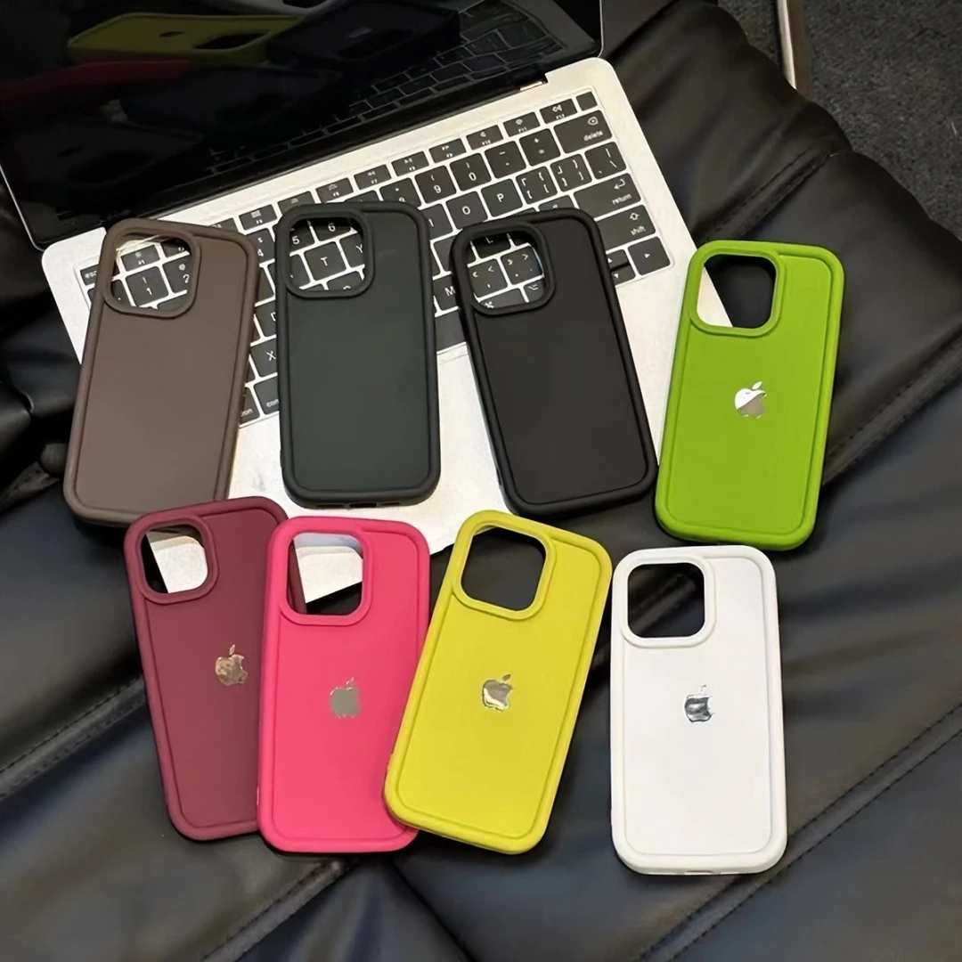 适用苹果系列iPhone14简约高级感13pro纯色磨砂12p肤感11手机壳软