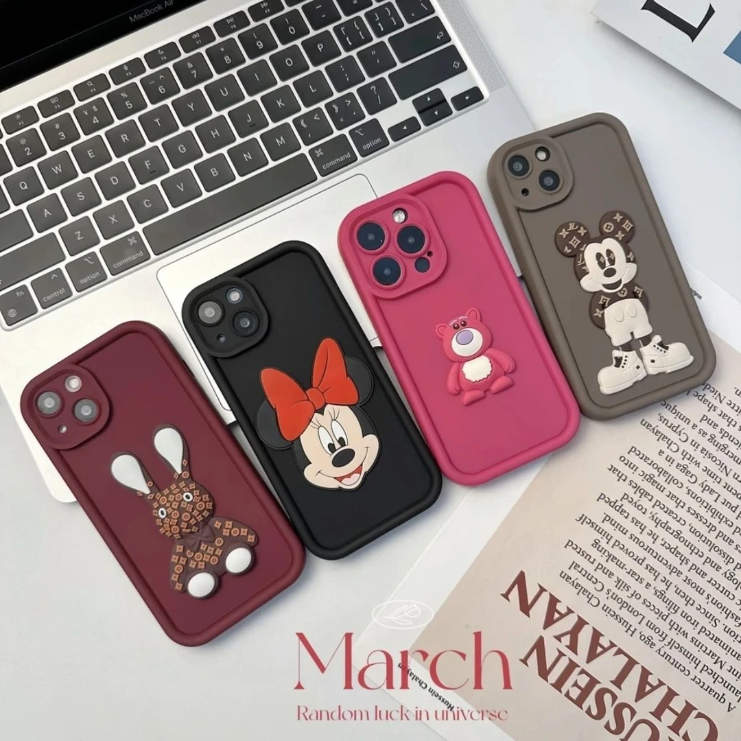 多巴胺软壳苹果15promax手机壳立体iPhone14/13磨砂12全包11防摔x
