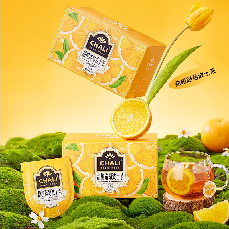 【CHALI茶里】甜橙路易波士茶 无咖啡因 无香精 无蔗糖SC