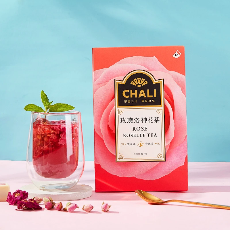 【活动专属】CHALI玫瑰花洛神花蔓越莓花茶袋泡茶清香冲泡好喝