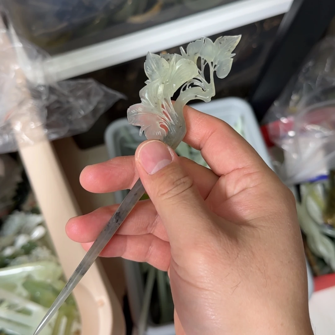 【闪购商品】岫玉发饰未镶嵌