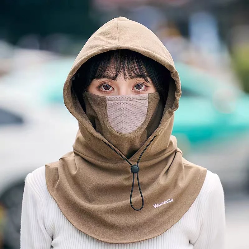 冬季男女士骑行滑雪保暖头套面罩围脖骑车防风帽护脸防尘口罩帽子