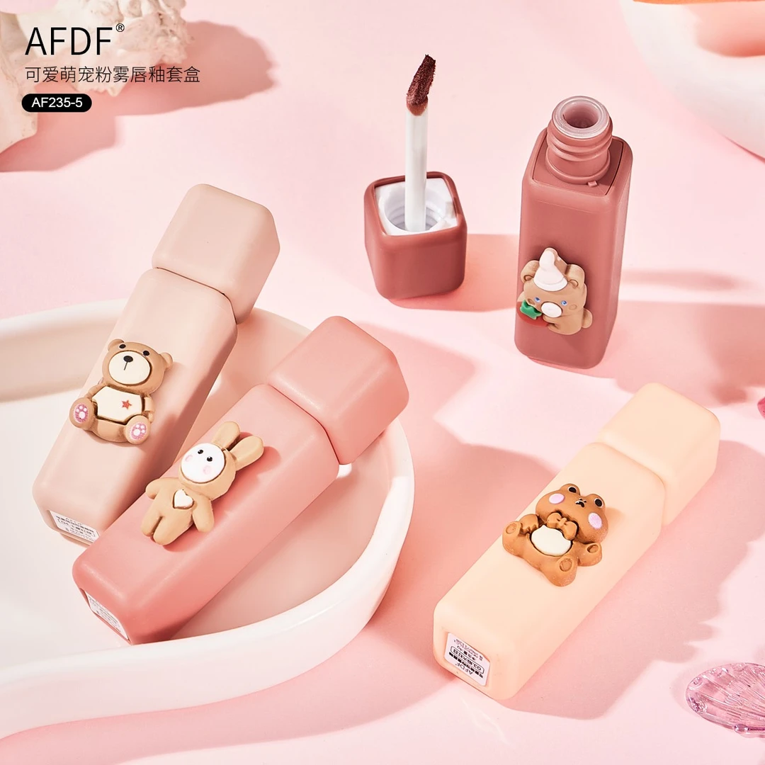 AFDF可爱萌宠粉雾唇釉柔雾雾面不易掉丝绒学生雾感素颜显白显色