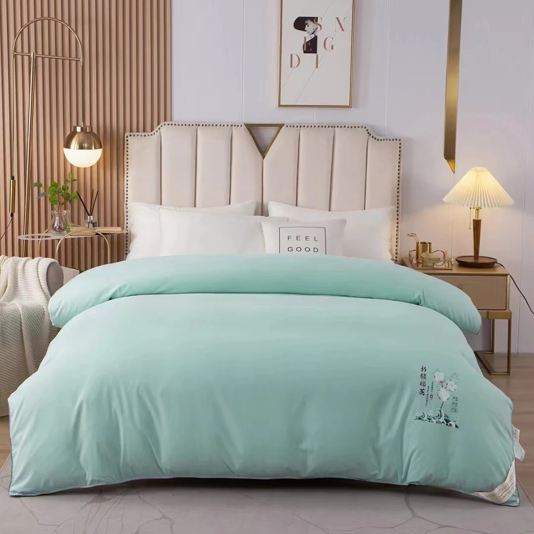 网红爆款夏季夏凉被被子超舒服超软蚕丝被纯手工加工简约纯色