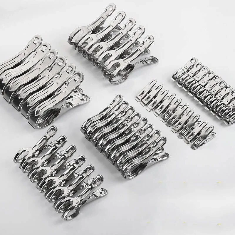 晒凉被子的扁口夹子晾衣夹防风固定器被夹不锈钢衣夹晒衣服夹铁夹