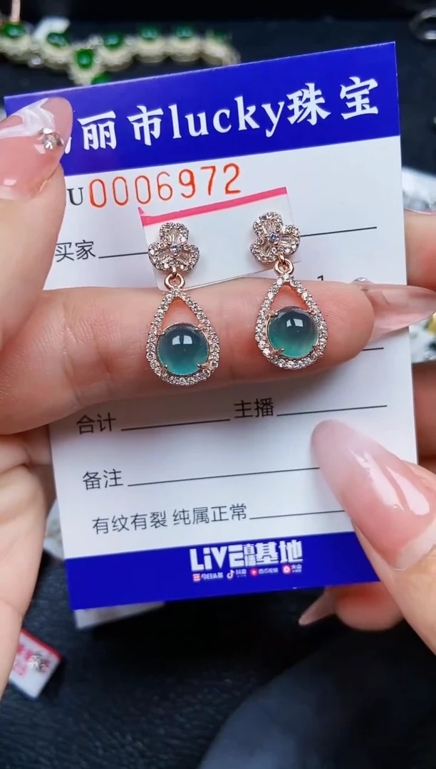 【闪购商品】翡翠颈饰银S925镶嵌6972