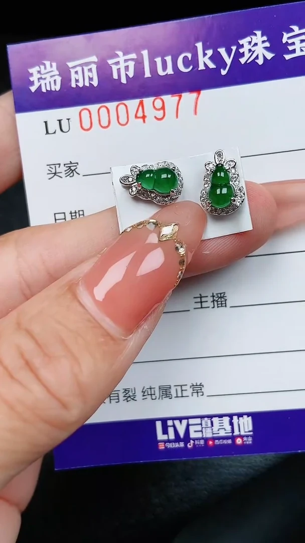 【闪购商品】翡翠颈饰银S925镶嵌4977