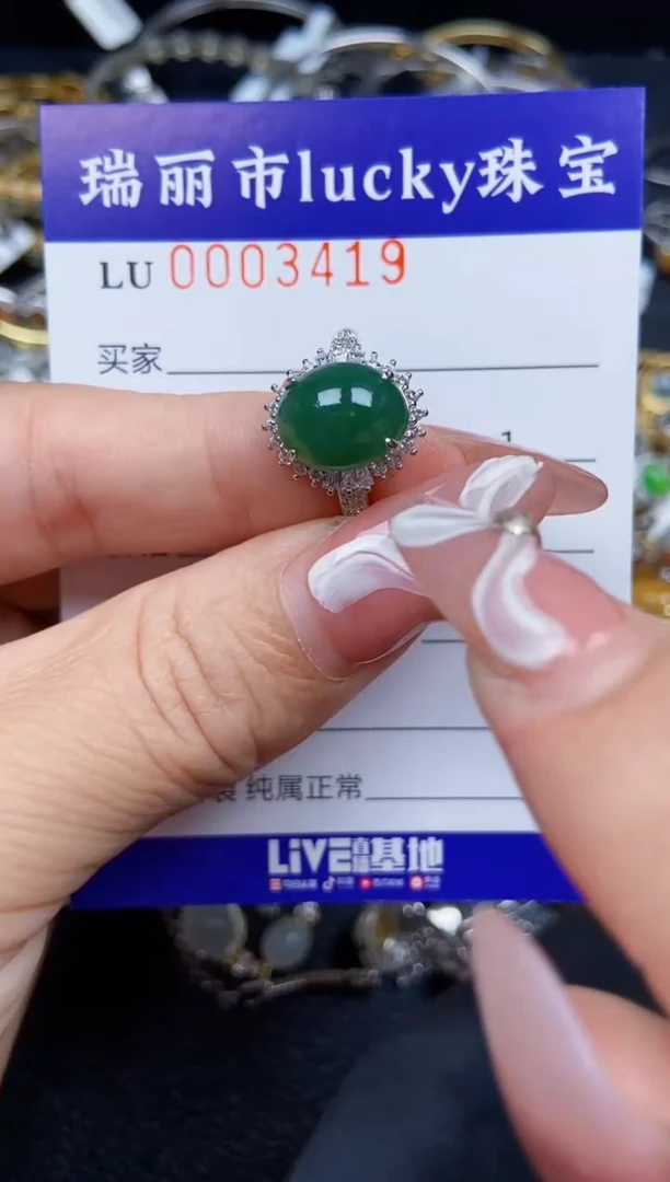 【闪购商品】翡翠颈饰银S925镶嵌3419